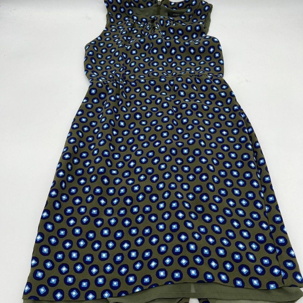 J. CREW Tuscan Keyhole Square Dot Dress Size 0